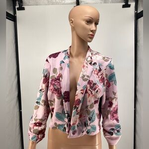 Floral Pink Blazer for Women